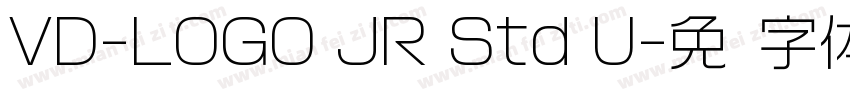 VD-LOGO JR Std U字体转换